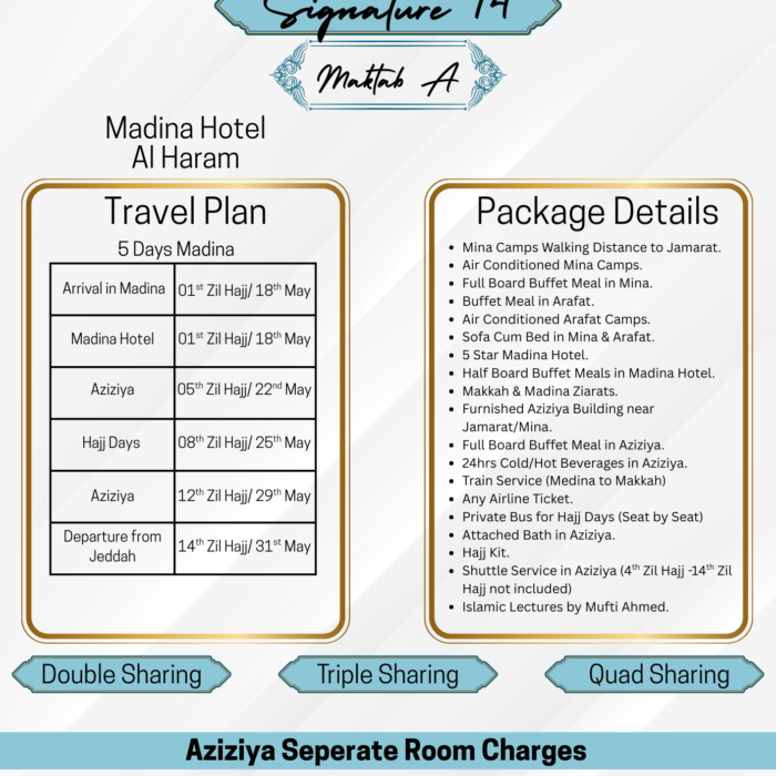 Signature 14 Hajj Package 2026